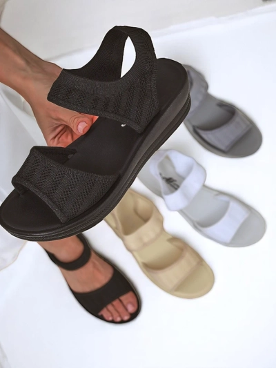 Royalfashion Sandales pour femmes à semelle épaisse Viva Flex