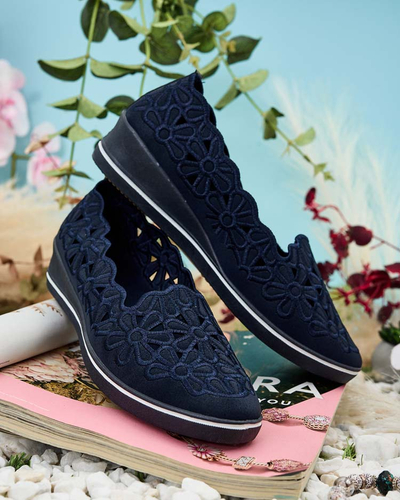 Royalfashion Demi-pointes à talon bas pour femme Dellio