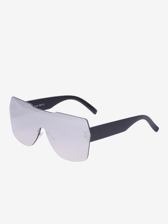 Lunettes de soleil carrées pour femmes Royalfashion avec finition miroir