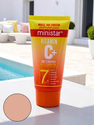 MINI STAR Crème BB hydratante à la vitamine C avec fini mat Miel