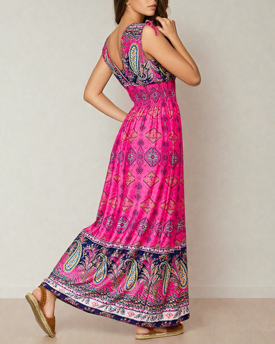 Royalfashion Robe midi imprimée pour femme