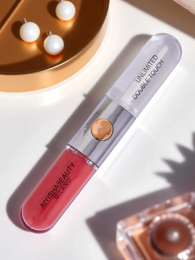 Rouge à lèvres et gloss transparent 2-en-1 Cerise Mocha