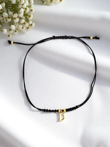 Bracelet pour femme avec lettre D