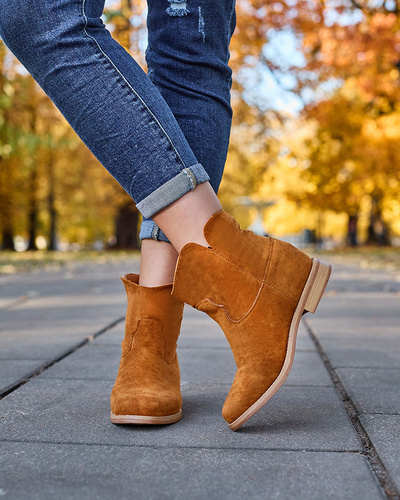 Bottes de cowboy marron avec un coin couvert Terband - Footwear