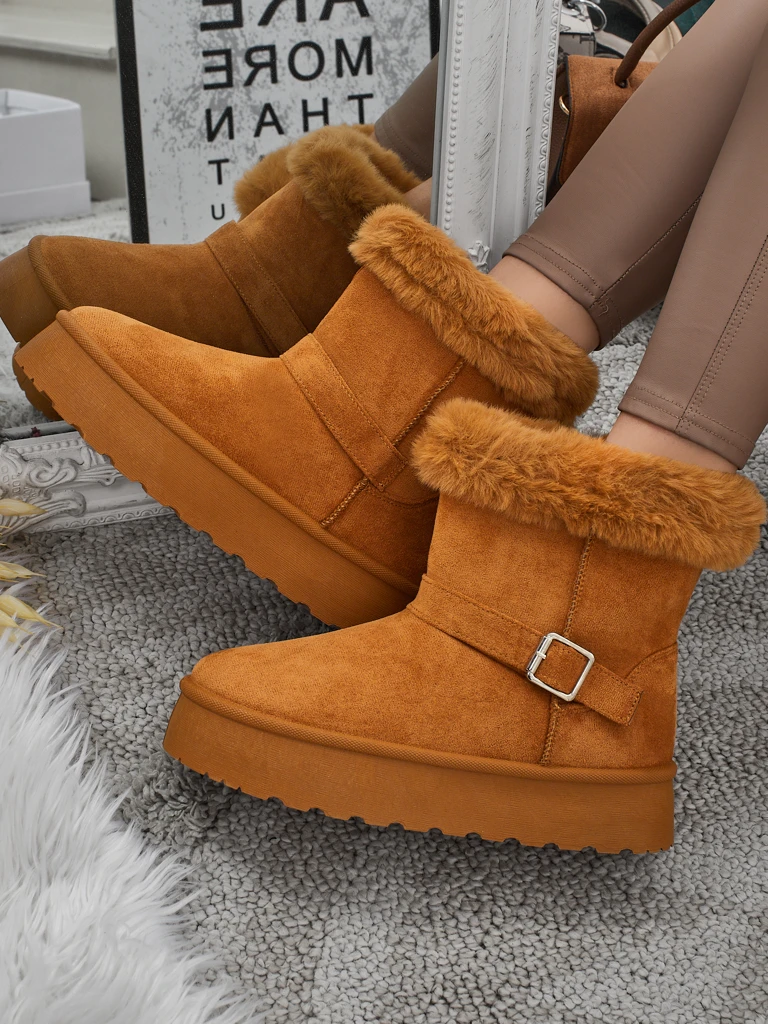 Royalfashion Bottes courtes de style bottes de neige pour femmes Myrelle