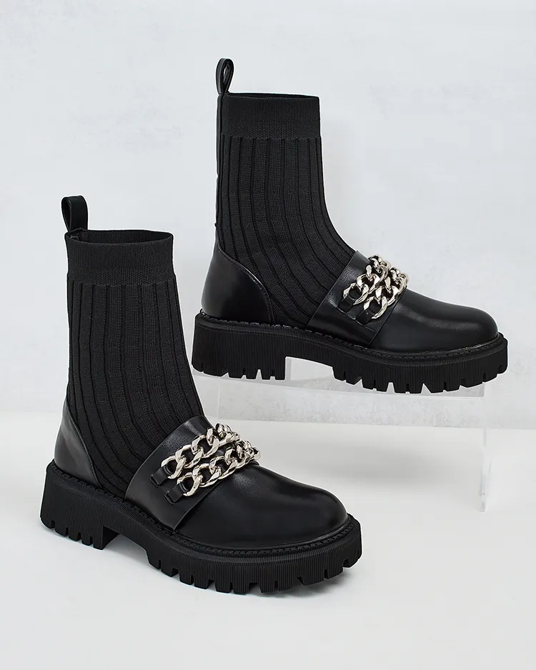 Royalfashion Bottes élégantes pour femmes avec ornement Olluf