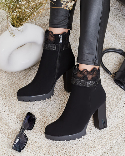Royalfashion Bottes stiletto décorées Leroleda pour femme