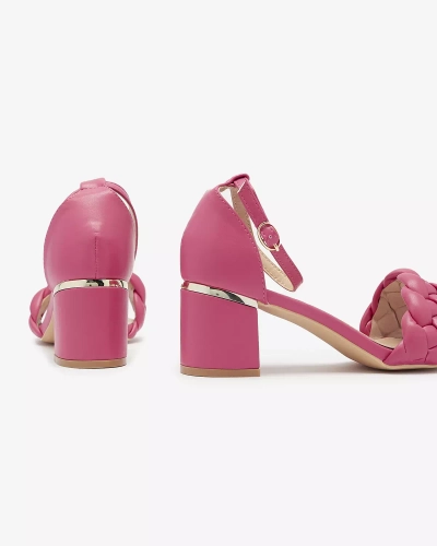 Fuchsia Sandales à talon pour femme Marines - Footwear