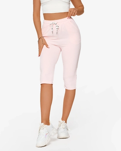 Rose Short en tissu pour femme 3/4- Vêtements
