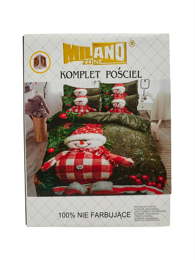 Ensemble de Literie Luna Noël en Satin