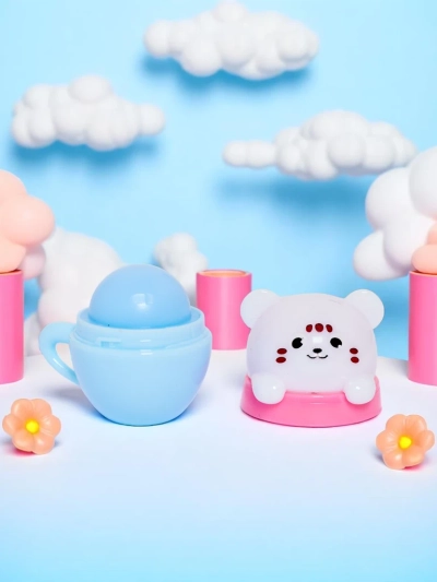 Baume à lèvres pour enfants avec un ours dans une tasse — hydrate et régénère