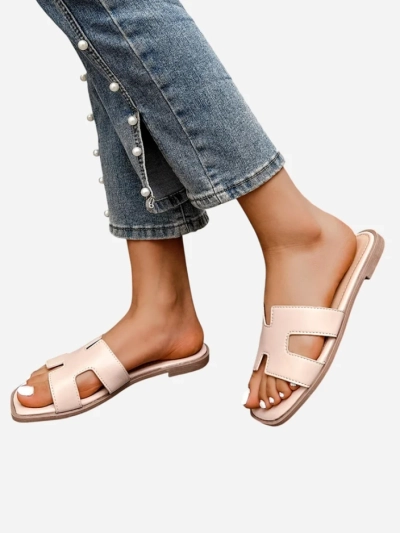 Royalfashion Chaussons à semelle plate pour femmes Eval