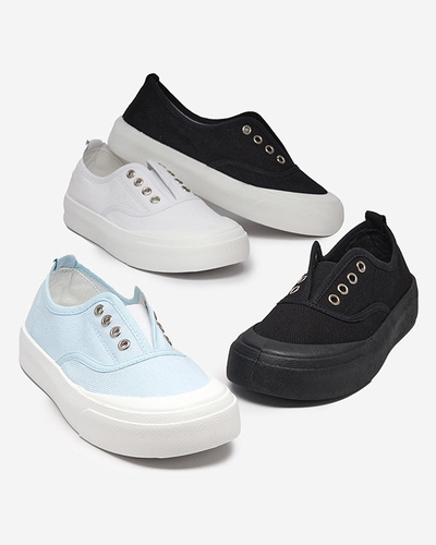 OUTLET Baskets bleues pour femmes avec une semelle plus épaisse Askol- Shoes