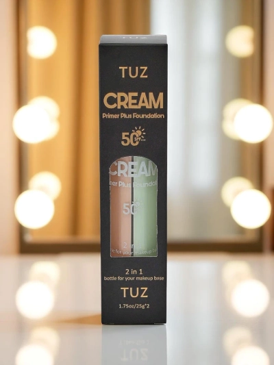 Crème 2 en 1 avec base de maquillage et fond de teint