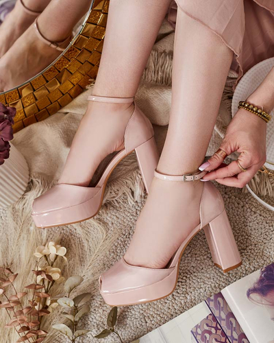 Royalfashion Sandales à tige laquée Lefeyoa pour femme