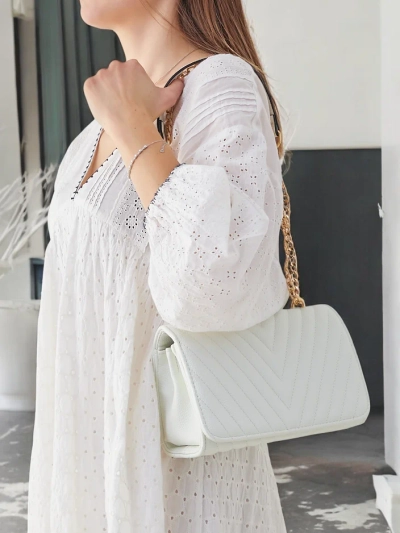 Royalfashion Sac à main pour femme matelassé en cuir éco