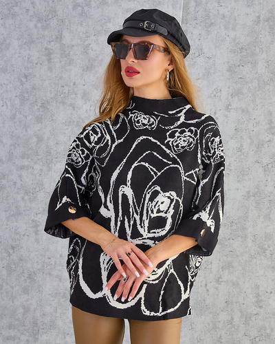 Royalfashion Pull à imprimé fin pour femme