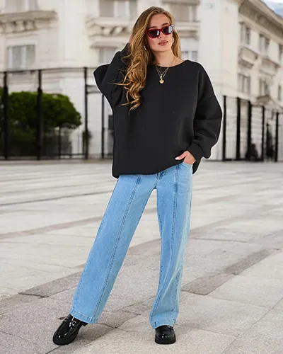 Royalfashion Sweat oversize pour femme
