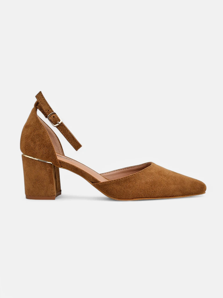 Royalfashion Escarpins à petit talon pour femmes Caelda