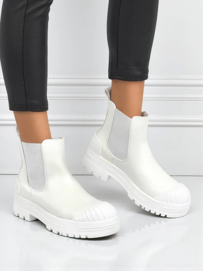 Bottines plateforme en cuir écologique Amber Veil