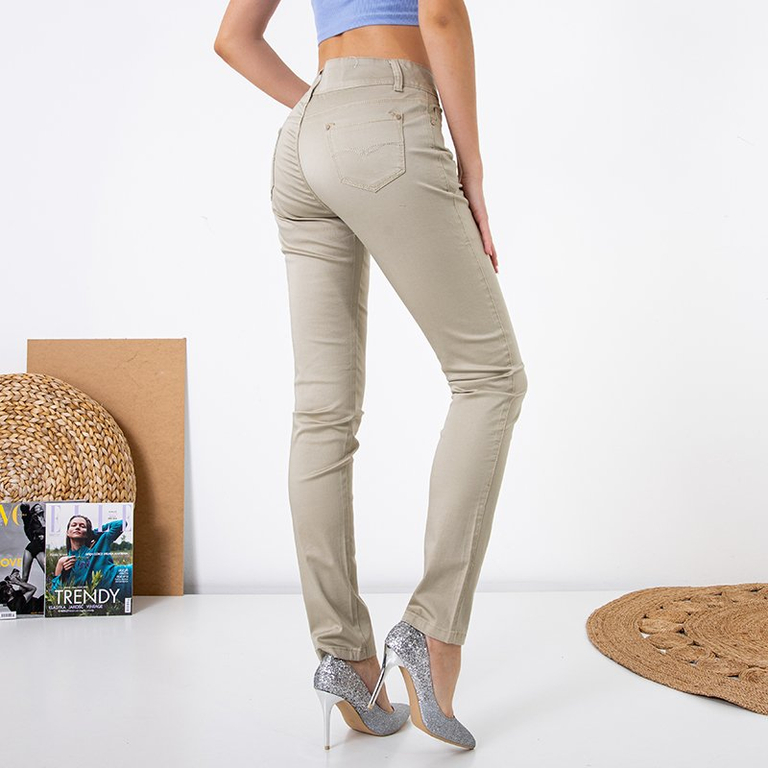 Pantalon femme kaki TAILLE PLUS - Vêtements