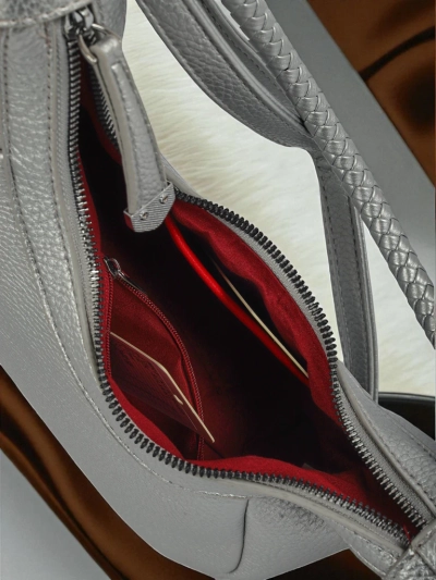 Royalfashion Petit sac à main pour femme en cuir écologique avec sangle décorative Lacquea