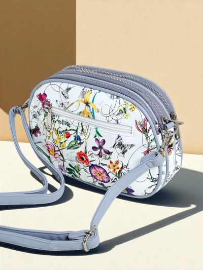 Royalfashion Petit sac à main pour femme en cuir écologique Floriana