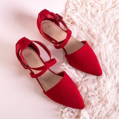 Ballerines plates femme rouges Lerma - Chaussures