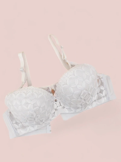 Soutien-gorge rembourré Royalfashion pour femmes avec dentelle