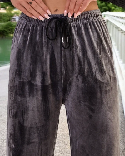 Royalfashion Pantalon de survêtement femme a'la velour