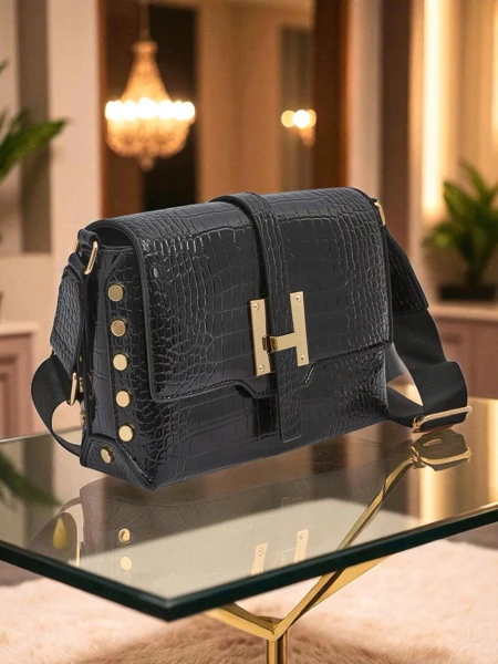 Royalfashion Petit sac à main verni pour femme en similicuir Nexa Vale