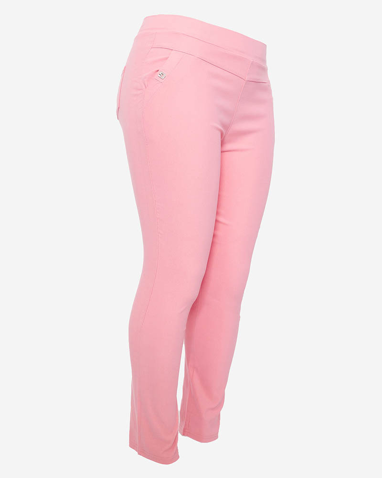 Treggings rose pour femme TAILLE PLUS- Vêtements