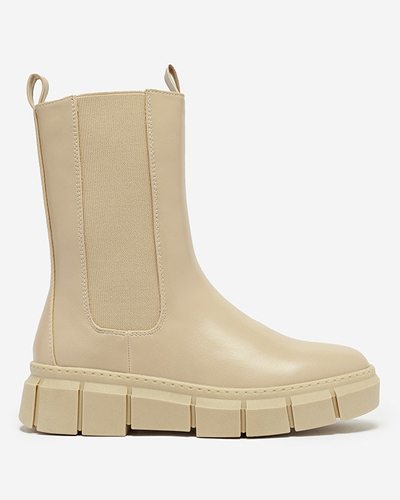 Bottines à plateforme pour femme en beige Couell - Footwear