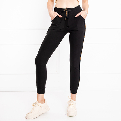 Pantalon de survêtement sport femme noir - Vêtements