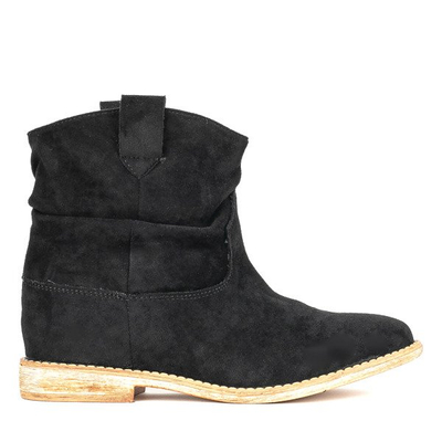Bottes noires à la cowgirls sur ancre couverte Daressco - Chaussures