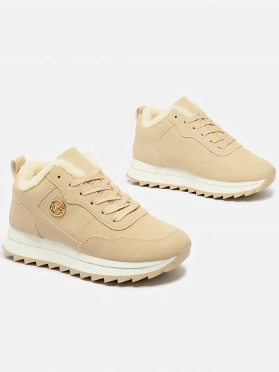 Royalfashion Chaussures de sport isolées pour femme Beige Lahho