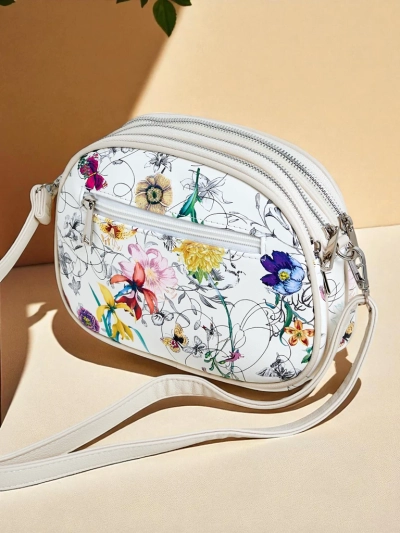 Royalfashion Petit sac à main pour femme en cuir écologique Floriana