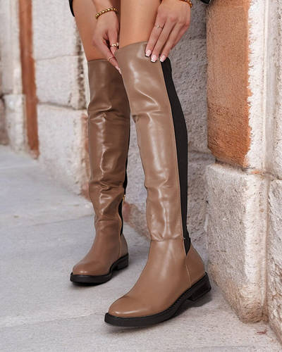 Royalfashion Bottes au genou Desela pour femme