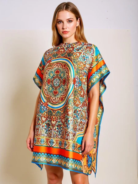 Robe paréo Calista - colorée, légère, inspirée du style méditerranéen