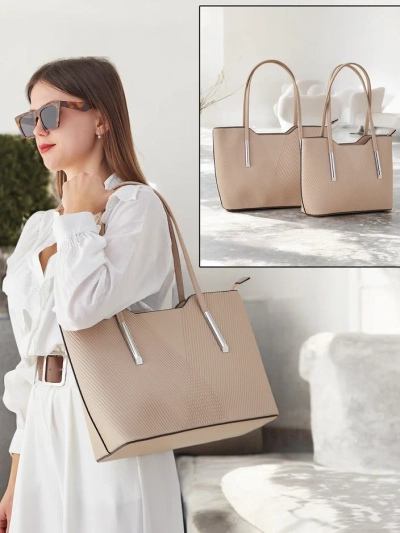 Royalfashion Sac double pour femmes avec embossage