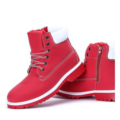 Bottes isolées rouges Nelli - Chaussures