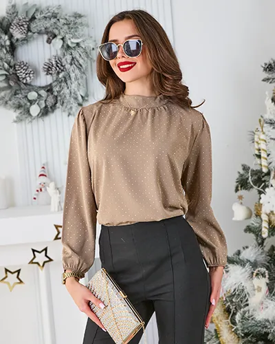 Chemise Royalfashion pour femmes avec des strass