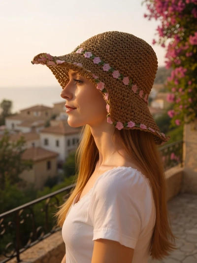 Chapeau en paille pour femme Royalfashion Malvera