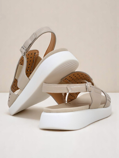 Royalfashion Sandales pour femmes à semelle épaisse BreezyStep