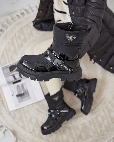 Royalfashion Bottes de neige pour femme en noir Fiellar