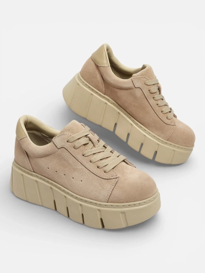 Baskets de sport pour femmes en cuir naturel Eller