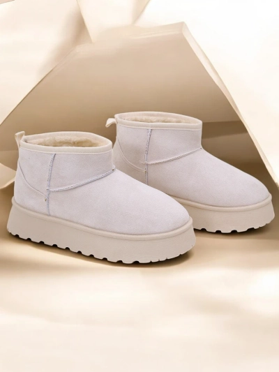 Royalfashion Bottes courtes à la manière des bottes de neige pour femmes Hezio