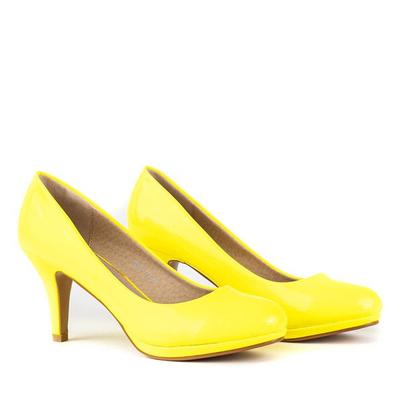 Escarpins jaune fluo sur un talon supérieur Luminosité - Chaussures 1
