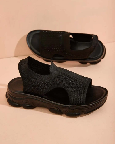 Royalfashion Sandales pour femmes avec tige en Volin