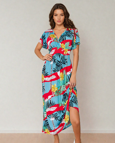 Royalfashion Robe midi imprimée pour femme